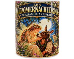 Mok Een Midzomernachtdroom William Shakespeare Sprookjesbos Illustratie Koffiemok met Feeën en Romantiek Cadeau voor Theater Fan en Boekenlezer