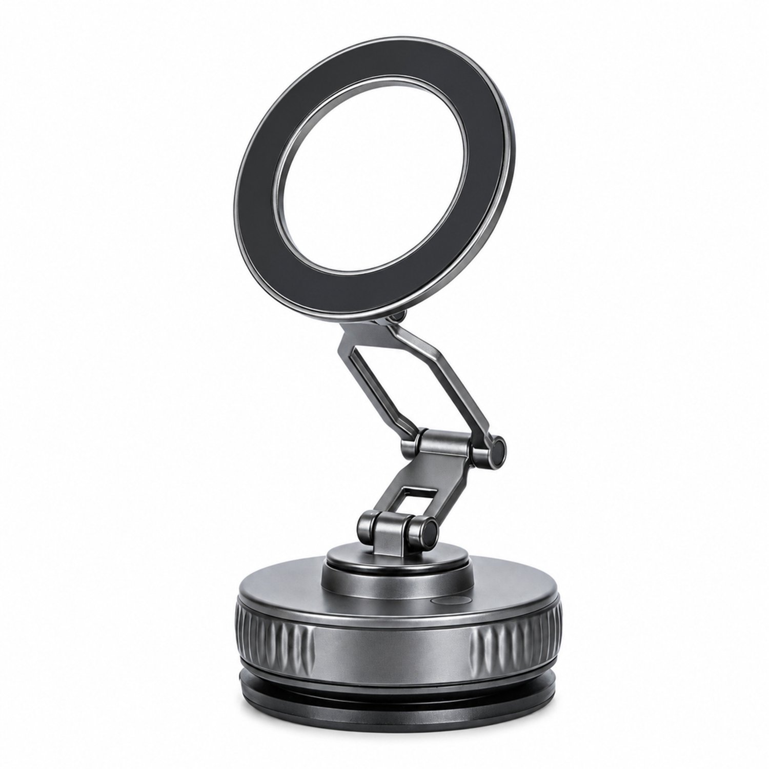 Telefoonhouders auto: magnetische telefoonhouder voor het dashboard met zuignapvoet, gunmetal