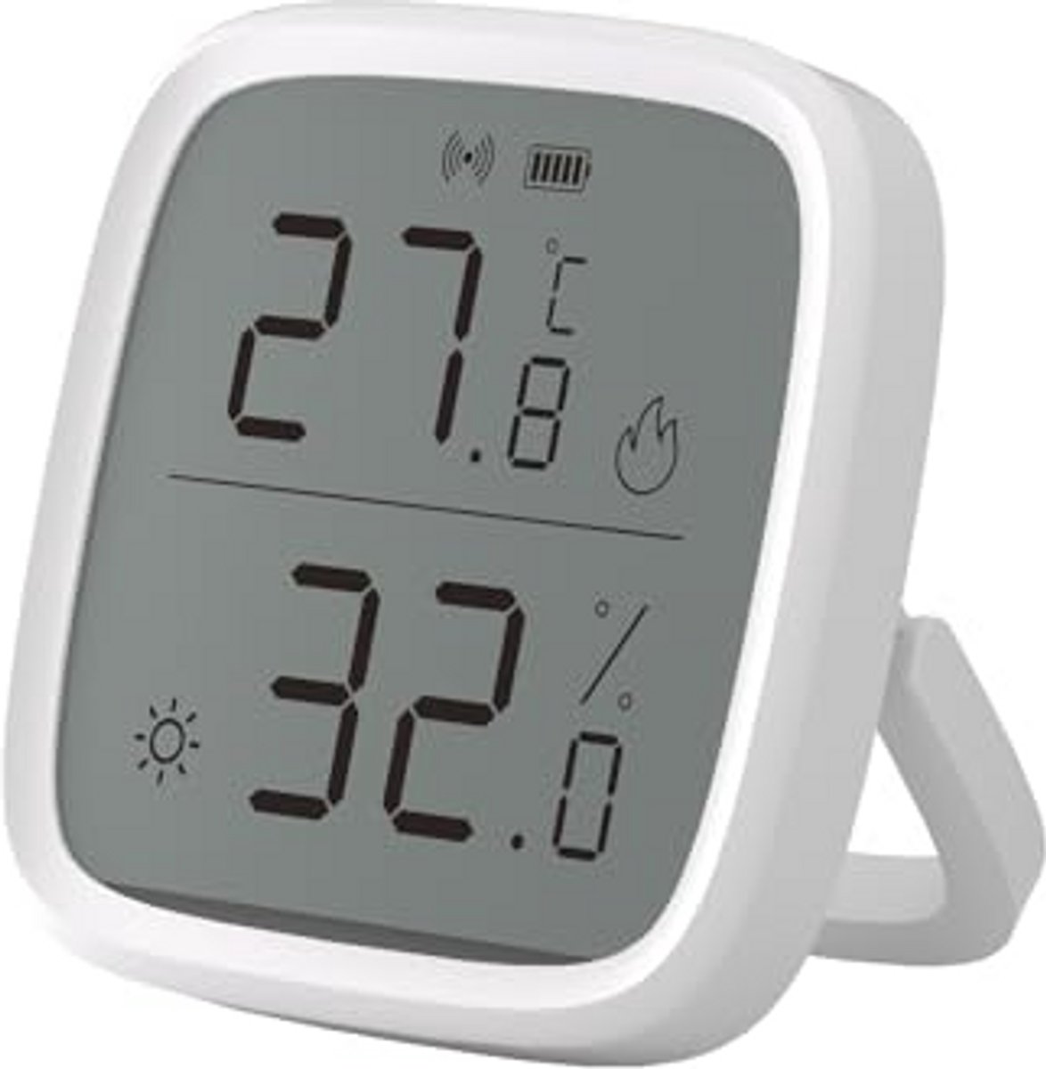 Slimme Temperatuur- en Luchtvochtigheidssensor met LCD Display, Zigbee Thermometer Hygrometer voor Binnen, Smart Home Sensor