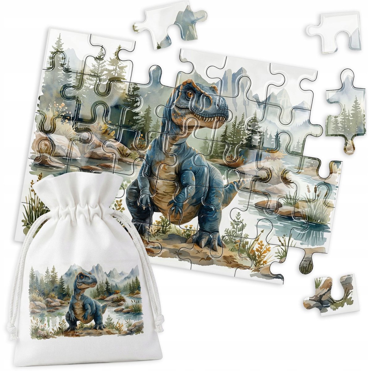 Educatieve Puzzel - 35 Stukjes - Dinosaurus & Natuur Thema