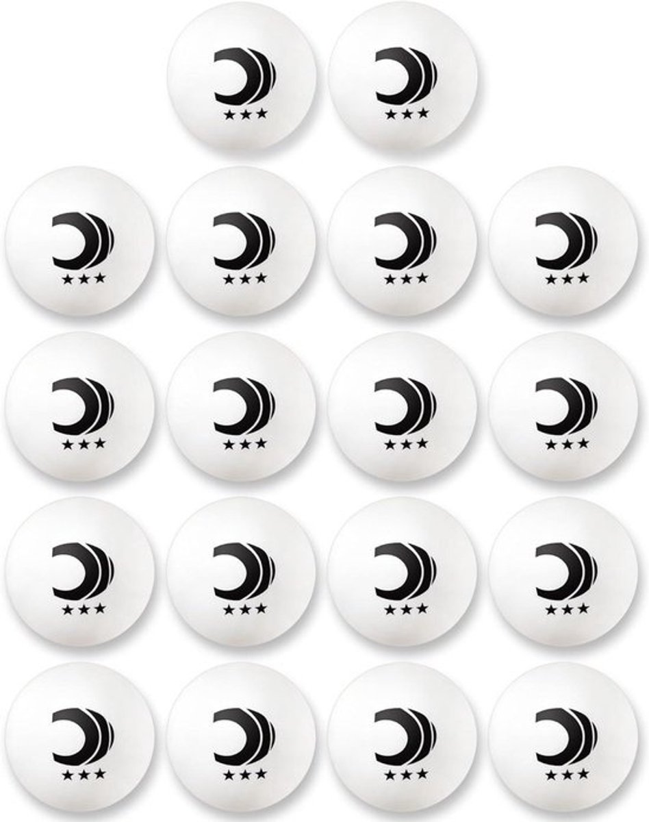 Tafeltennisballen - Pingpongballen Balletjes - Competitie en recreatie - Spin-verbeterend ontwerp - 40 mm - Wit