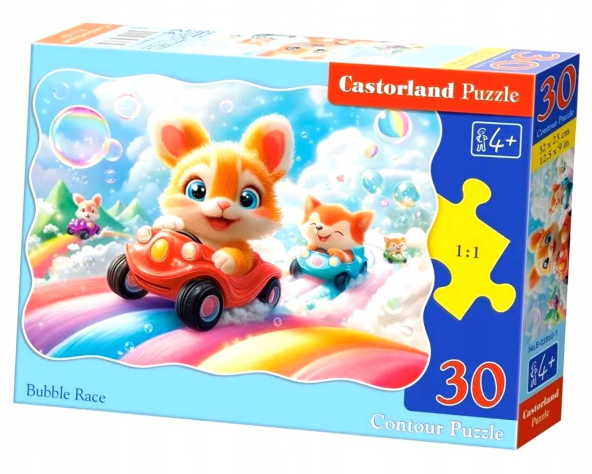 Castorland Puzzel 30 Bubble Race - Grote Elementen
