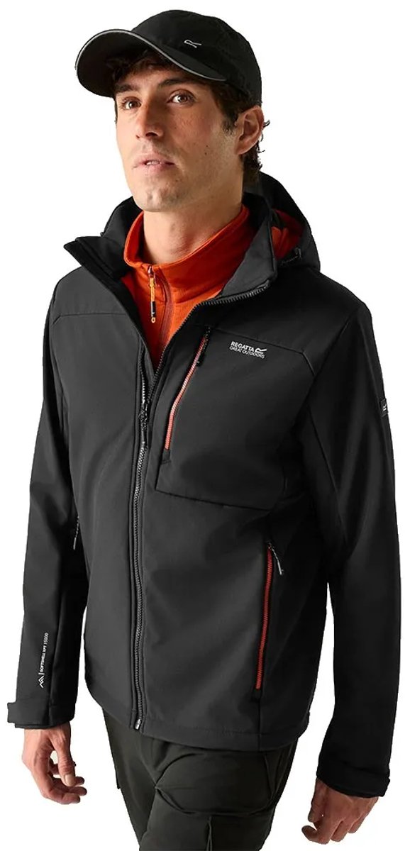 Regatta Hewitts Softshelljack Man Zwart