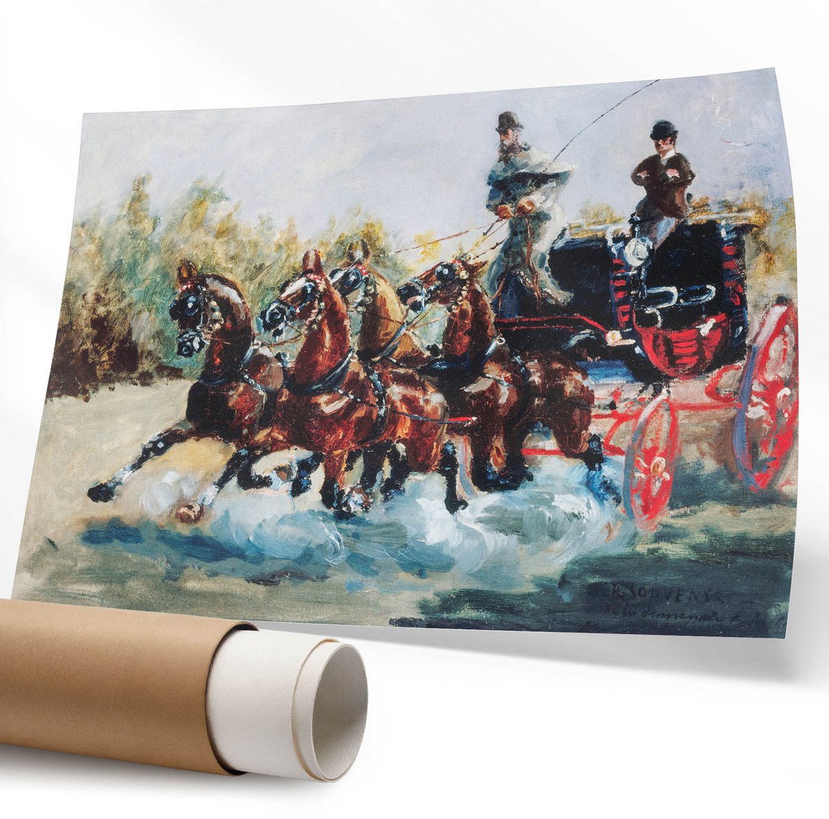 Coloray Polycanvas Poster - Geiten Bij Elkaar, Fotografie - 594 x 840 mm - Wit Illustratie - Rechthoek - Muurdecoratie - Woonkamer - Rustiek