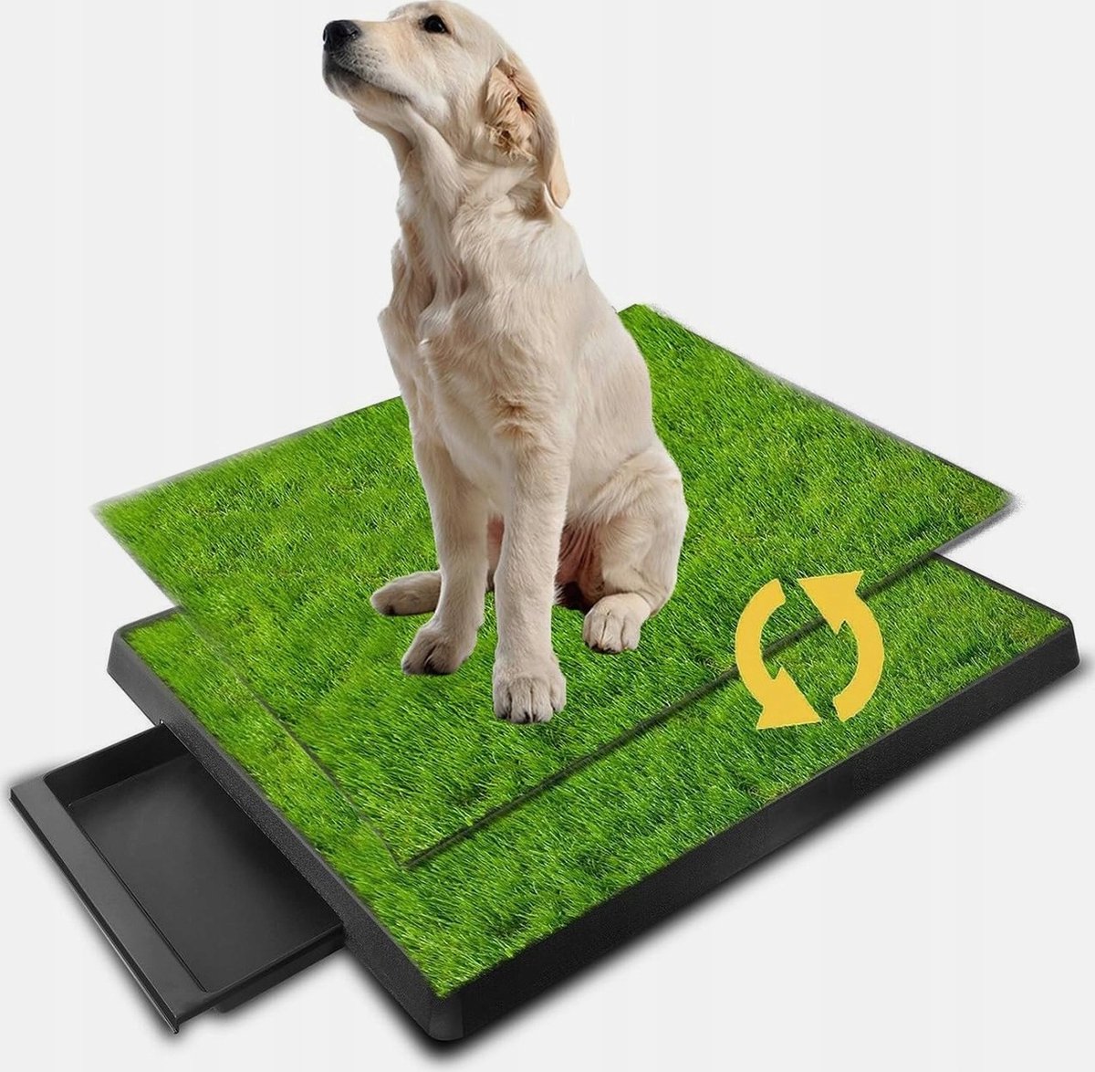 Honden toilet met kunstgras - 63x51cm - Hygiënisch & Herbruikbaar
