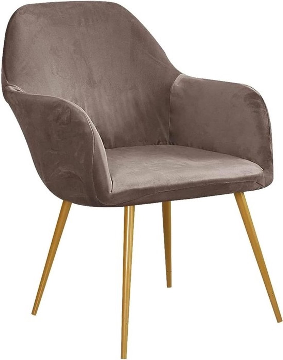 Stoelhoezen - Stoelbekleding Beschermhoes - Meubels Vernieuwen - Rekbaar Fluweel - 4 stuks - Taupe