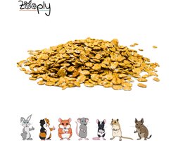 Zooply Tarwevlokken - Kruiden & Snacks - 100% natuurlijk - Voor konijnen & cavia's - 450 gram
