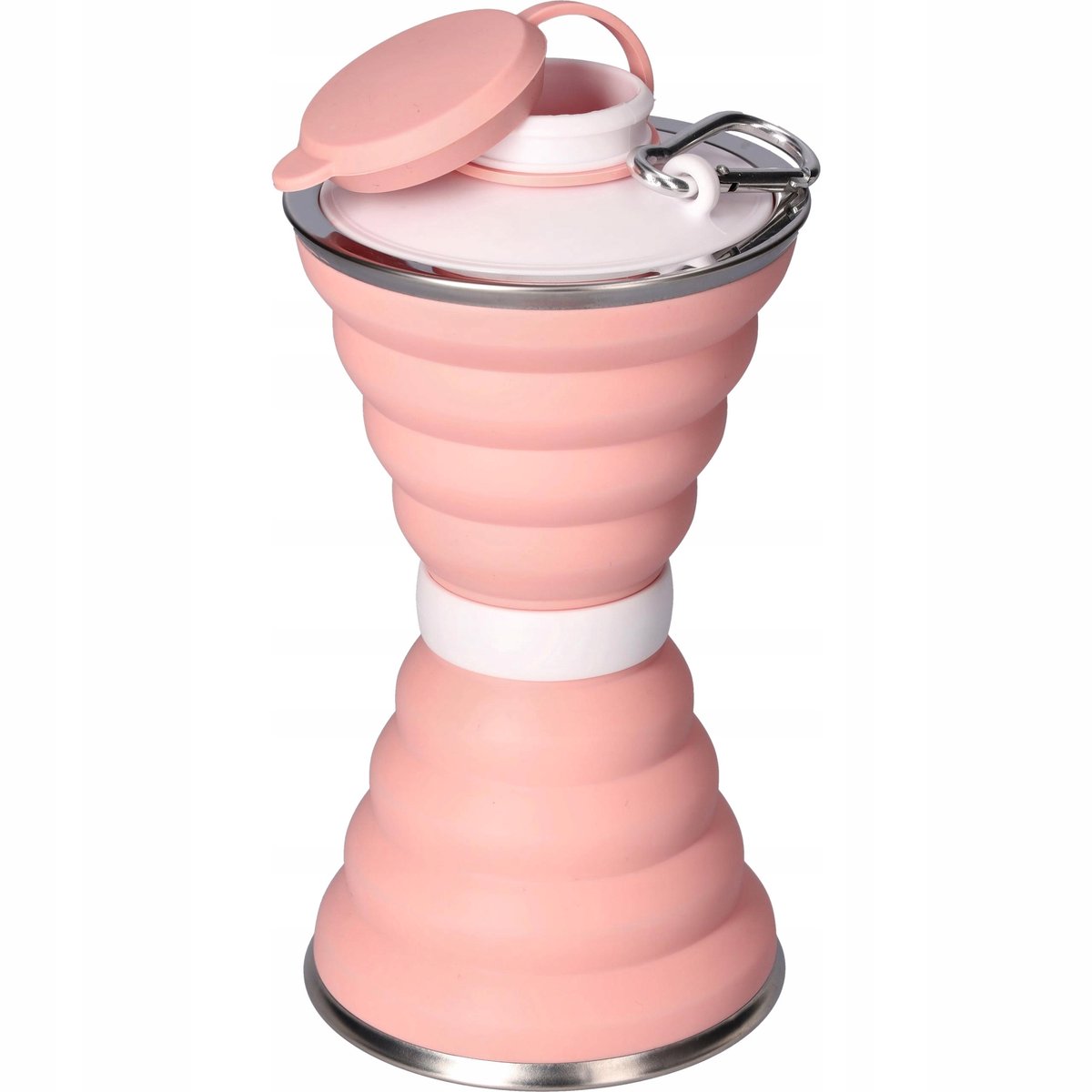 Opvouwbare Siliconen Drinkbeker 500ml - Rood - BPA-vrij, Reizen