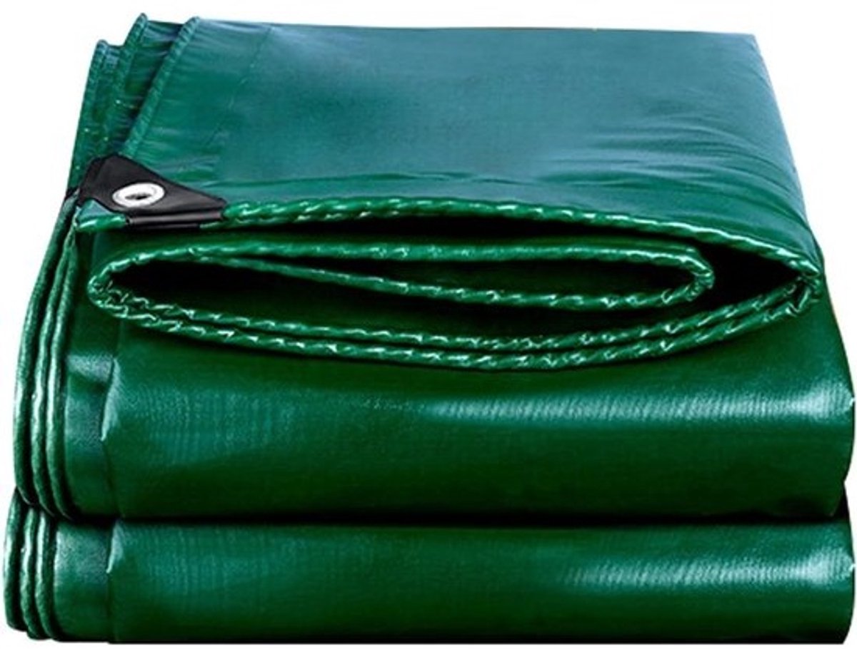 Waterdicht Zeildoek - Afdekzeil Beschermhoes - Bescherming Buiten - Versterkte Randen Oogjes - 1.2x1.8m - Groen