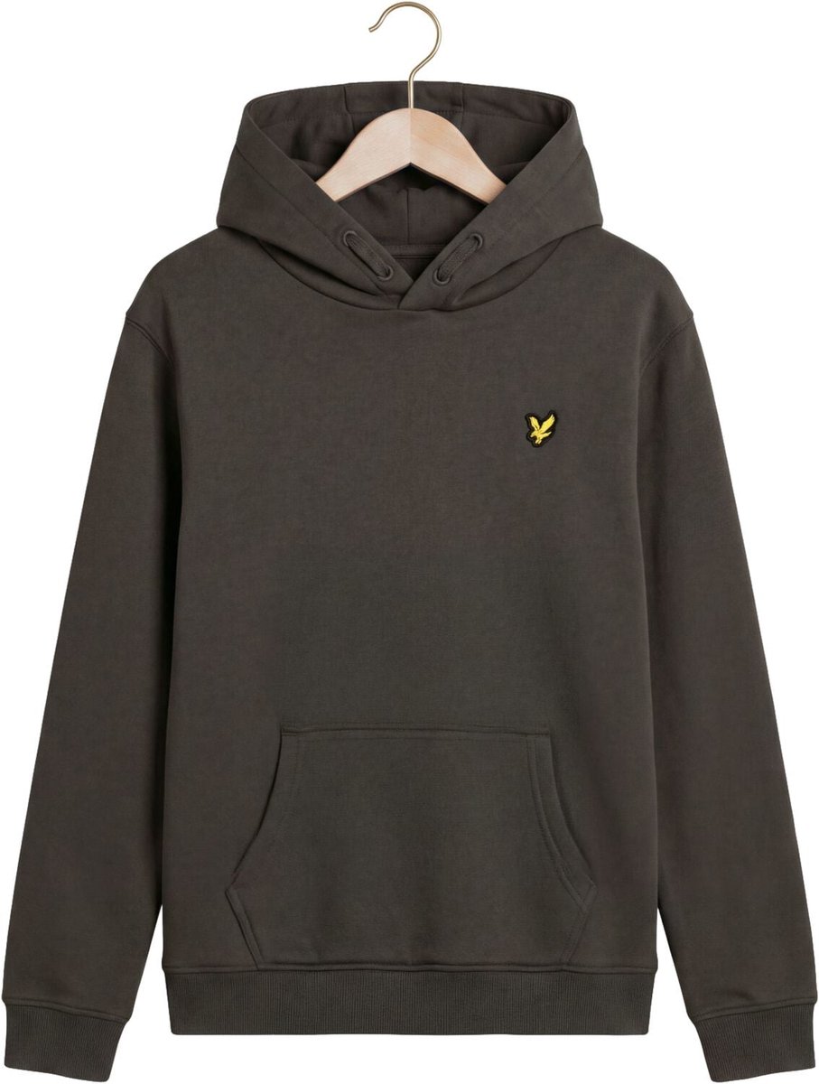 Lyle & Scott Brush Back Pullover Hoodie Truien & Vesten Jongens - Sweater - Hoodie - Vest- Donkergroen - Maat 134/140
