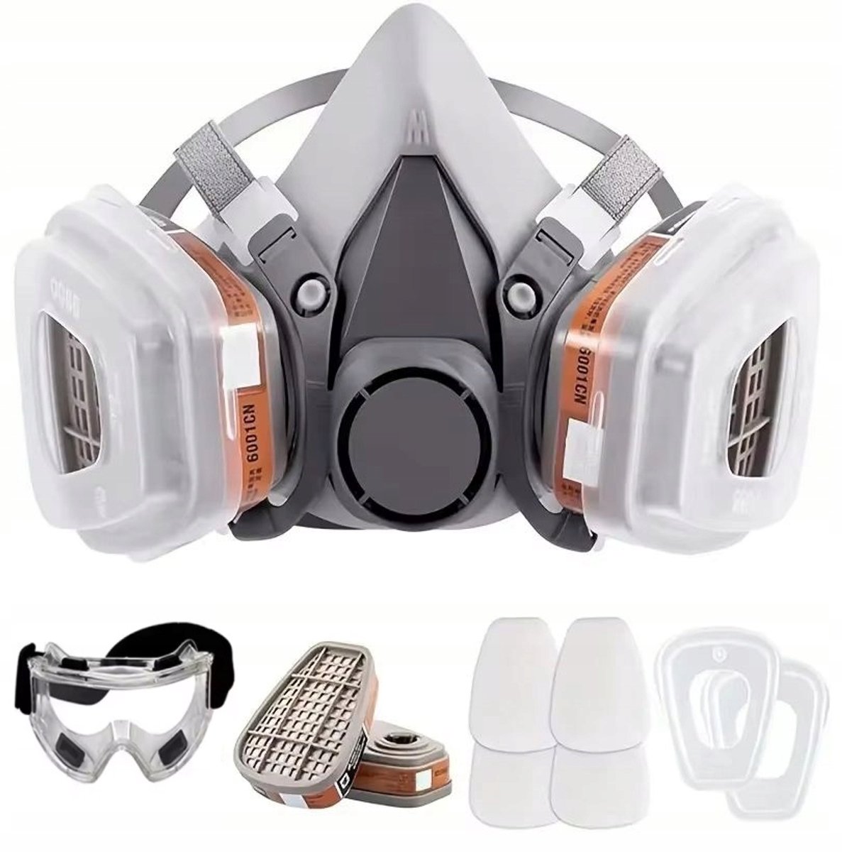 Beschermend Verfmasker met 10 Filters en Veiligheidsbril