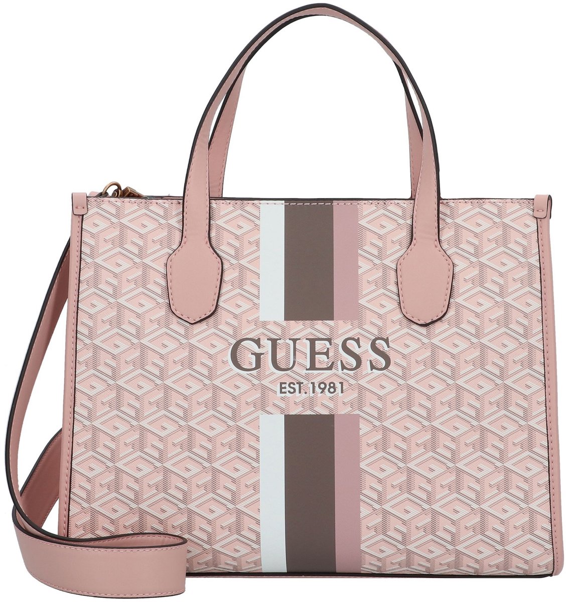 GUESS Silvana Dames Crossbody tasHandtas Kunstleer - Roze