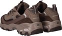 Bruine Skechers D'LITES-MODERN CLASSIC damessneakers met beige accenten en een logo op de zijkant.