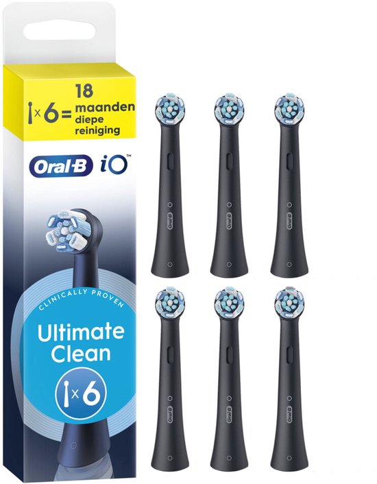 Oral-B iO Ultimate Clean Zwart (6 stuks)