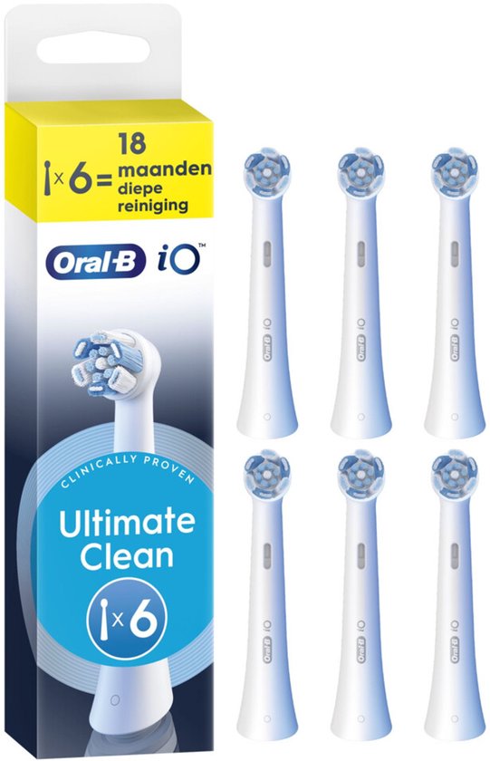 Oral-B iO Series Ultimate Clean Opzetborstels - Wit - 6 Stuks