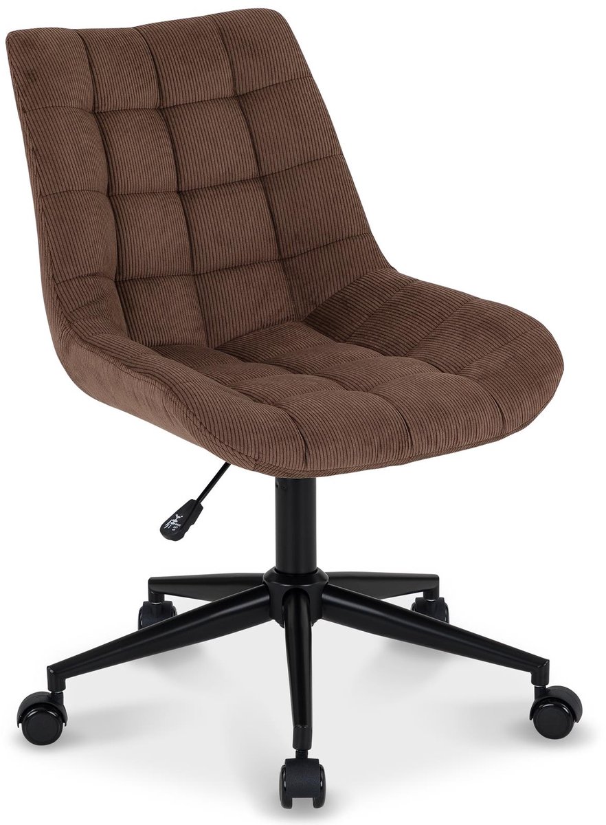 Draaistoel VASILO met corduroy - bruin