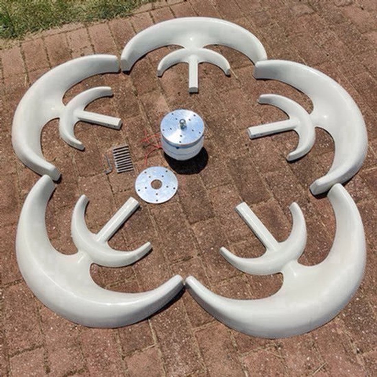 3000W Verticale As Windturbine Generator – Verticale Windmolen – Windgenerator – Windenergie Generator – Off-Grid Windturbine 48V Met MPPT – Laag Geluidsniveau – Start Bij Lage Windsnelheid