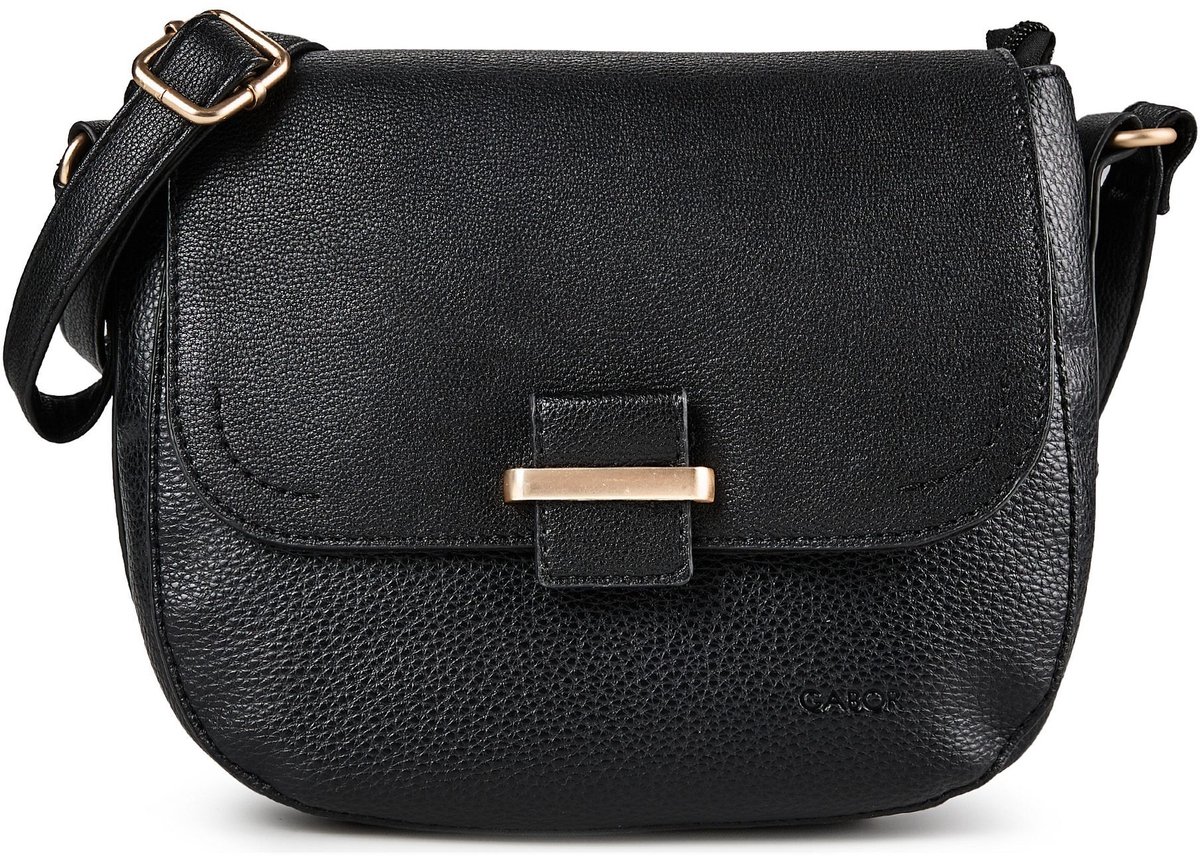 Gabor schoudertas Ryanne Saddle Bag Black zwart