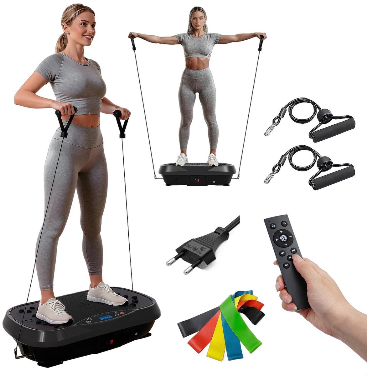 Currero Vibration Plate - Trilplaat Fitness - Vibratieplaat - Trilplaat - Fitnessapparaat - Bloedsomloop - Thuis Trainen