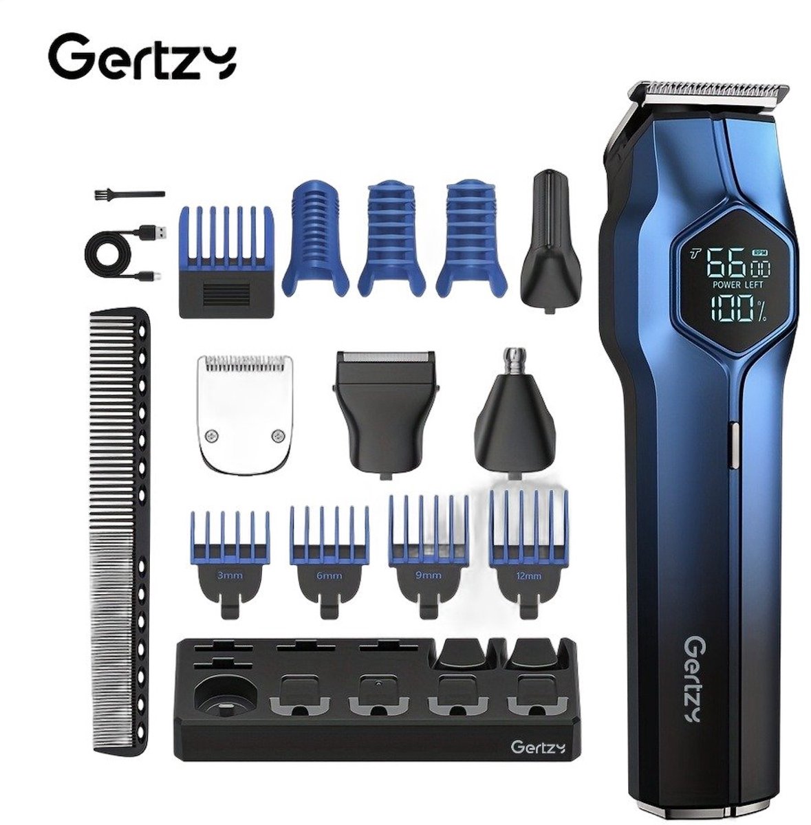 Currero Foil Shaver - Scheerapparaat Mannen - Hoofd Scheerapparaat - Head Shaver - Tondeuse met Trimmer - Lichaam en Baard - Oplaadbaar
