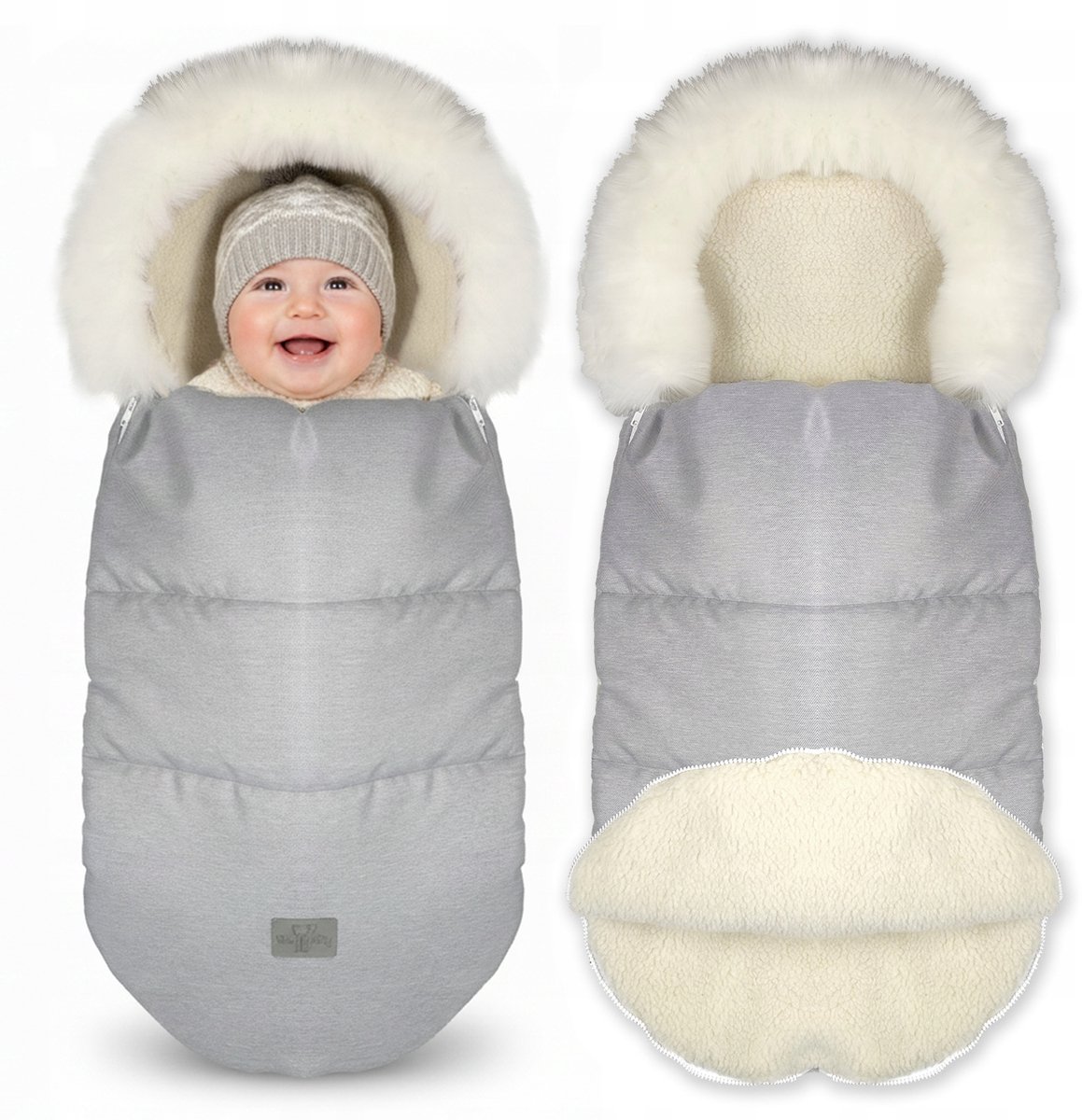 Kiziamizia Wollen kinderwagenpakket 100 cm - Warm en waterdicht