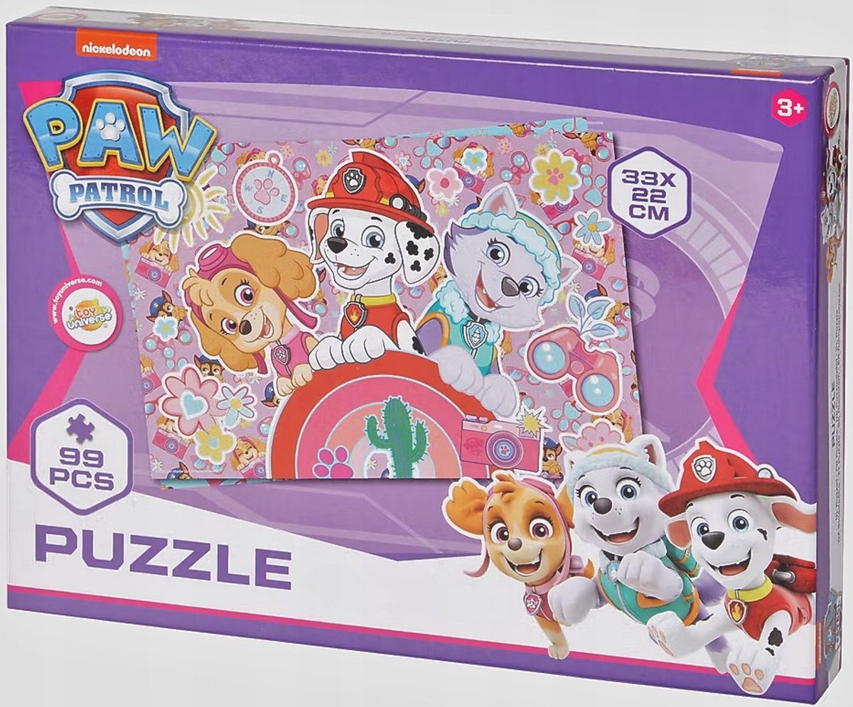 Psi Patrol Dubbelzijdige Puzzel 99 Stukjes