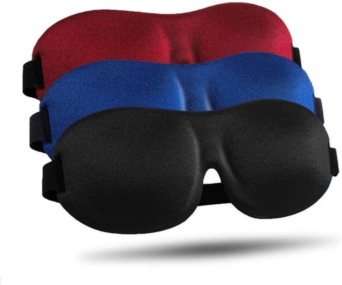 Slaapmasker voor zijslapers 3Eén stuk, 3DVerduisterend oogmasker, unisex nachtmasker