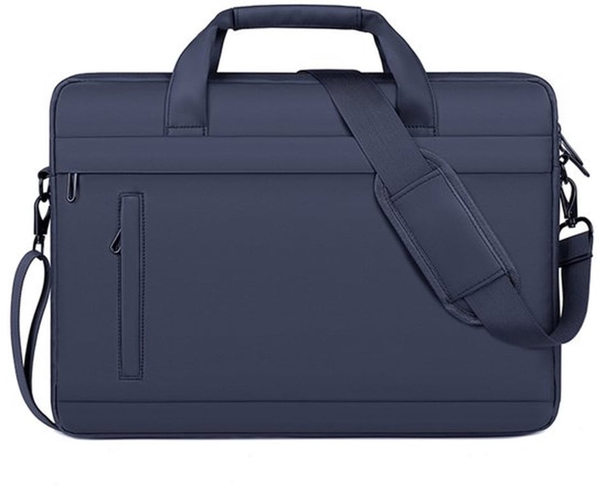 Laptoptas laptop tas met binnenvoering spatwaterdicht enkele schouder aktetas, blauw
