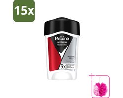 15 x Rexona Men – Anti-Transpirant Stick – Maximum Protection Intense Sport – 45 ml - Bulkverpakking - Zweetbescherming - Douchemop - Sportieve geur