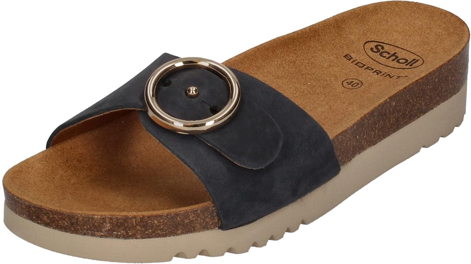 Scholl Dames Malibu Mules - Navy Blauw