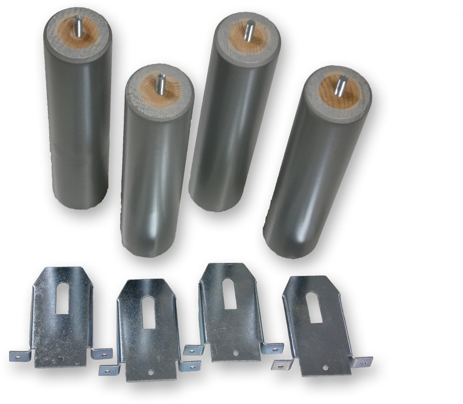 Mahoton Beukenhouten potenset aluminium - 28 cm