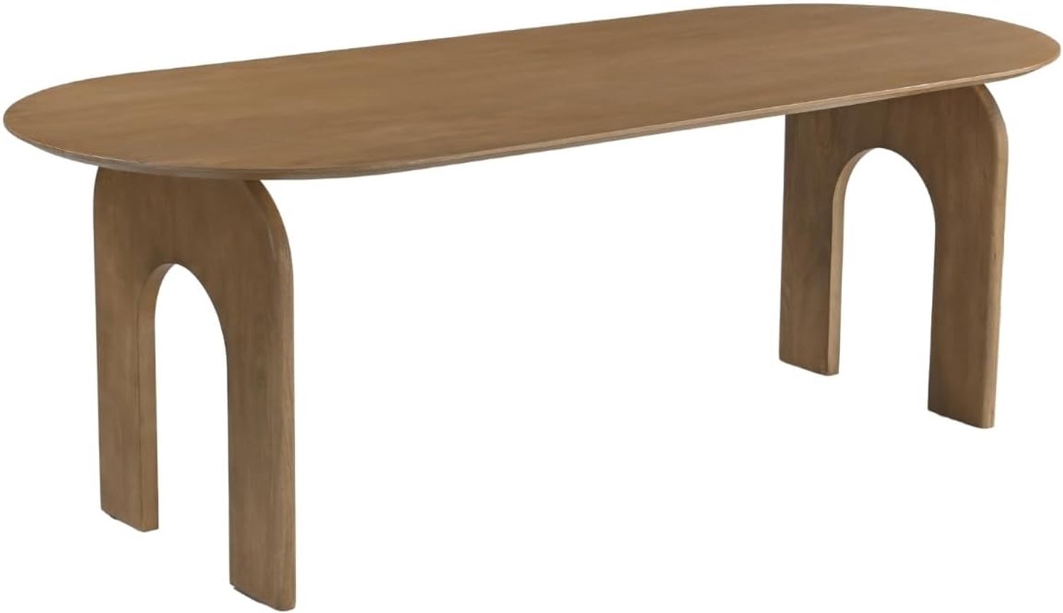 Eettafel Vantaa - Ovaal Naturel Hout - 220x90x76cm