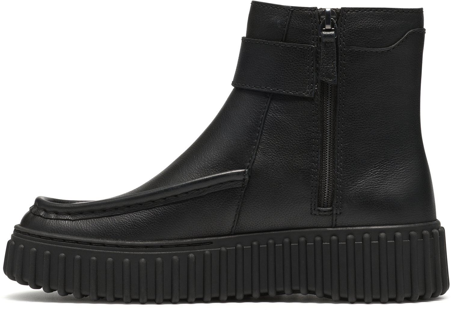 Clarks - Dames stoere enkellaars - Torhill Buckle - Artikel 26320238 - Zwart - Maat 42
