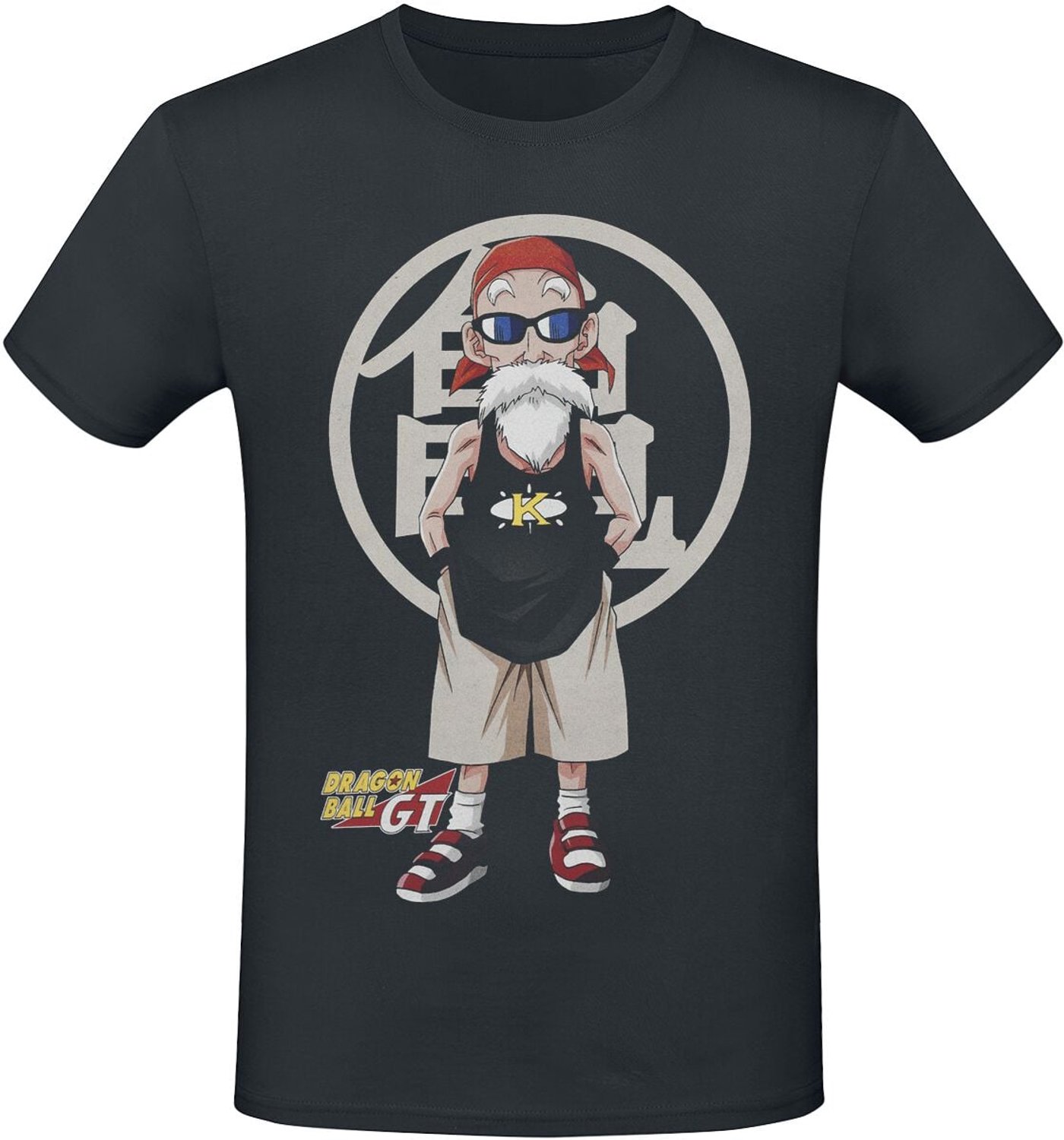 Dragon Ball GT - Kamesennin Heren T-shirt - zwart - L