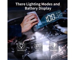 Utrai - JS-Air - Jumpstarter voor Auto - Startkabels - Starthulp - 1000A - 12V - Jumpstarters - Powerbank 8000mAh - Zwart
