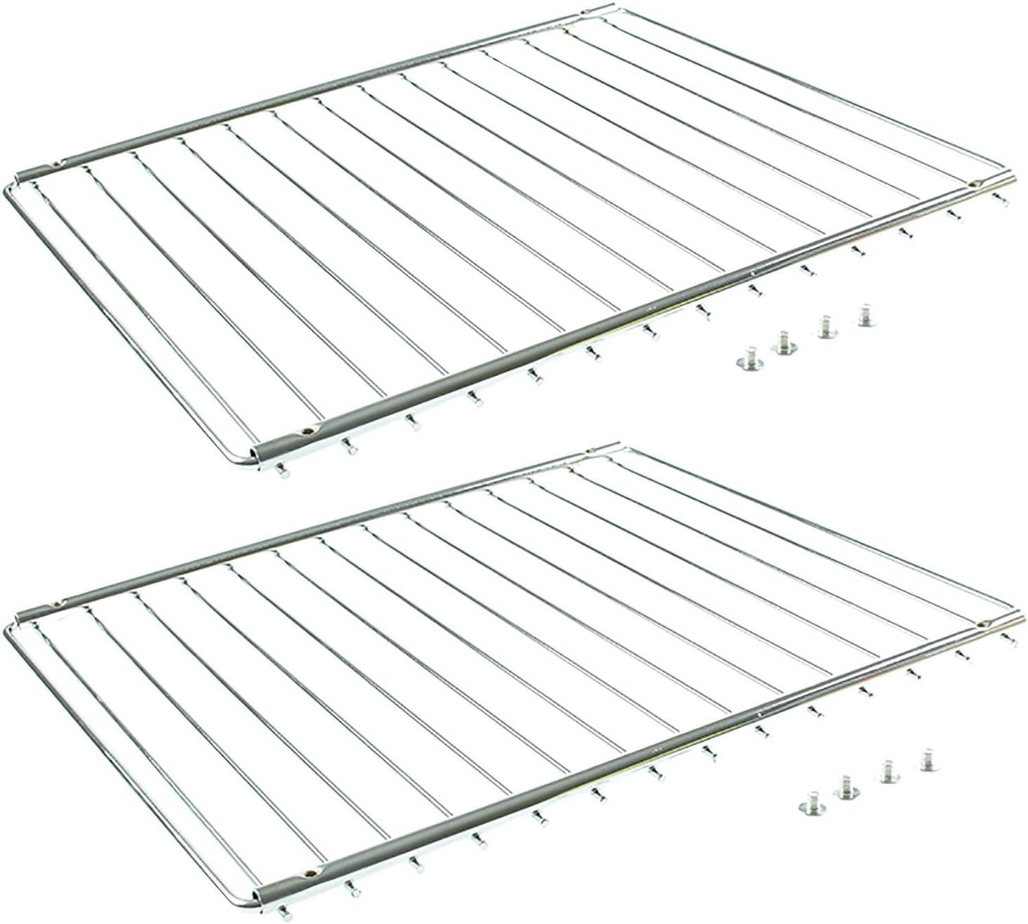 Verstelbaar uittrekbaar ovenrek/fornuis/koelkastrek, 352-566 mm, 2 stuks
