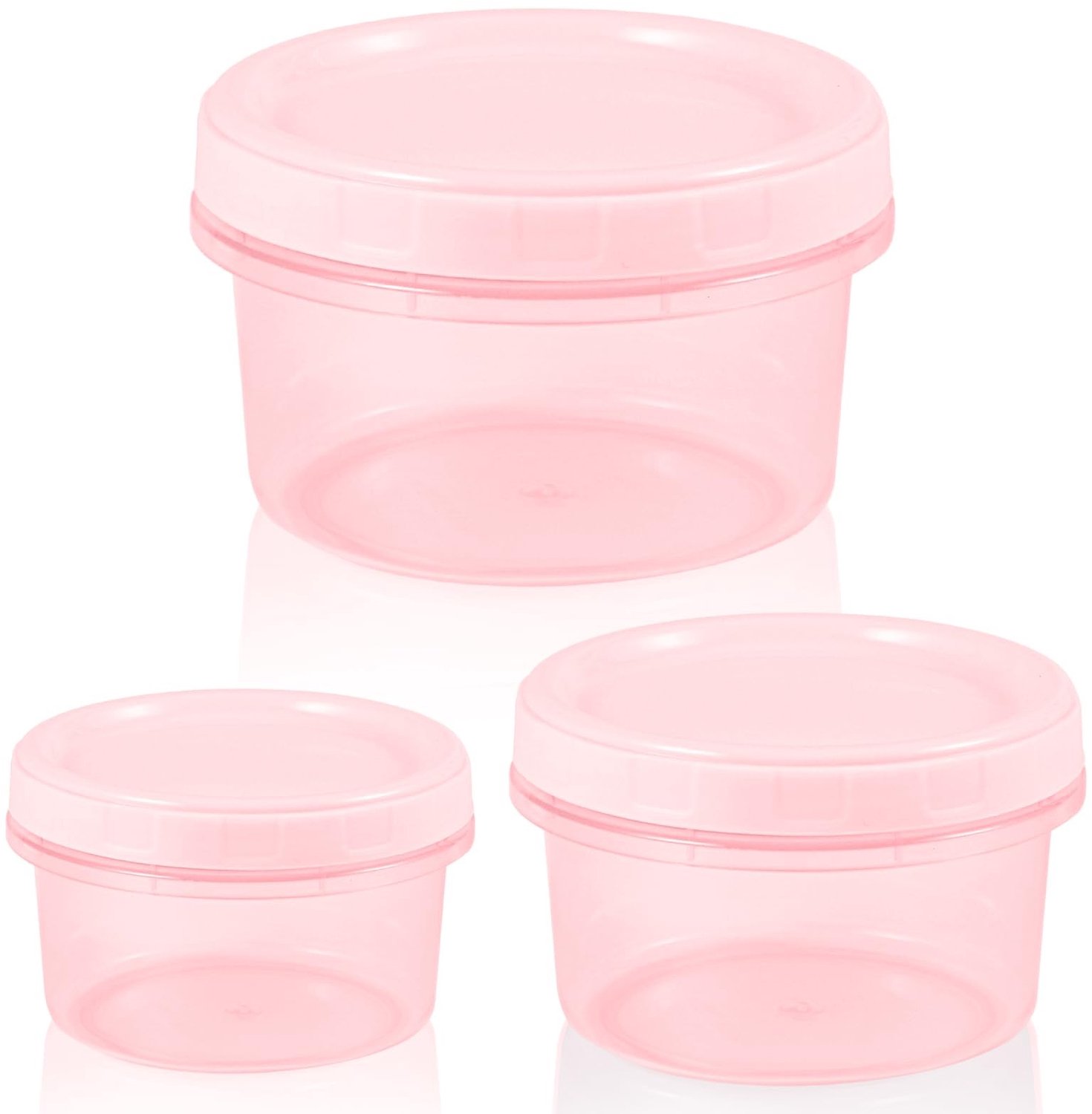Herbruikbare Snackdozen met Deksel - Set van 3 - 200ml, 400ml, 700ml