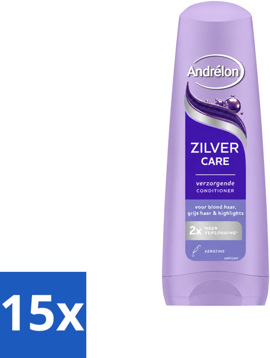 15 x Andrélon – Conditioner – Zilver Care – 200 ml - Voordeelverpakking - 15 stuks