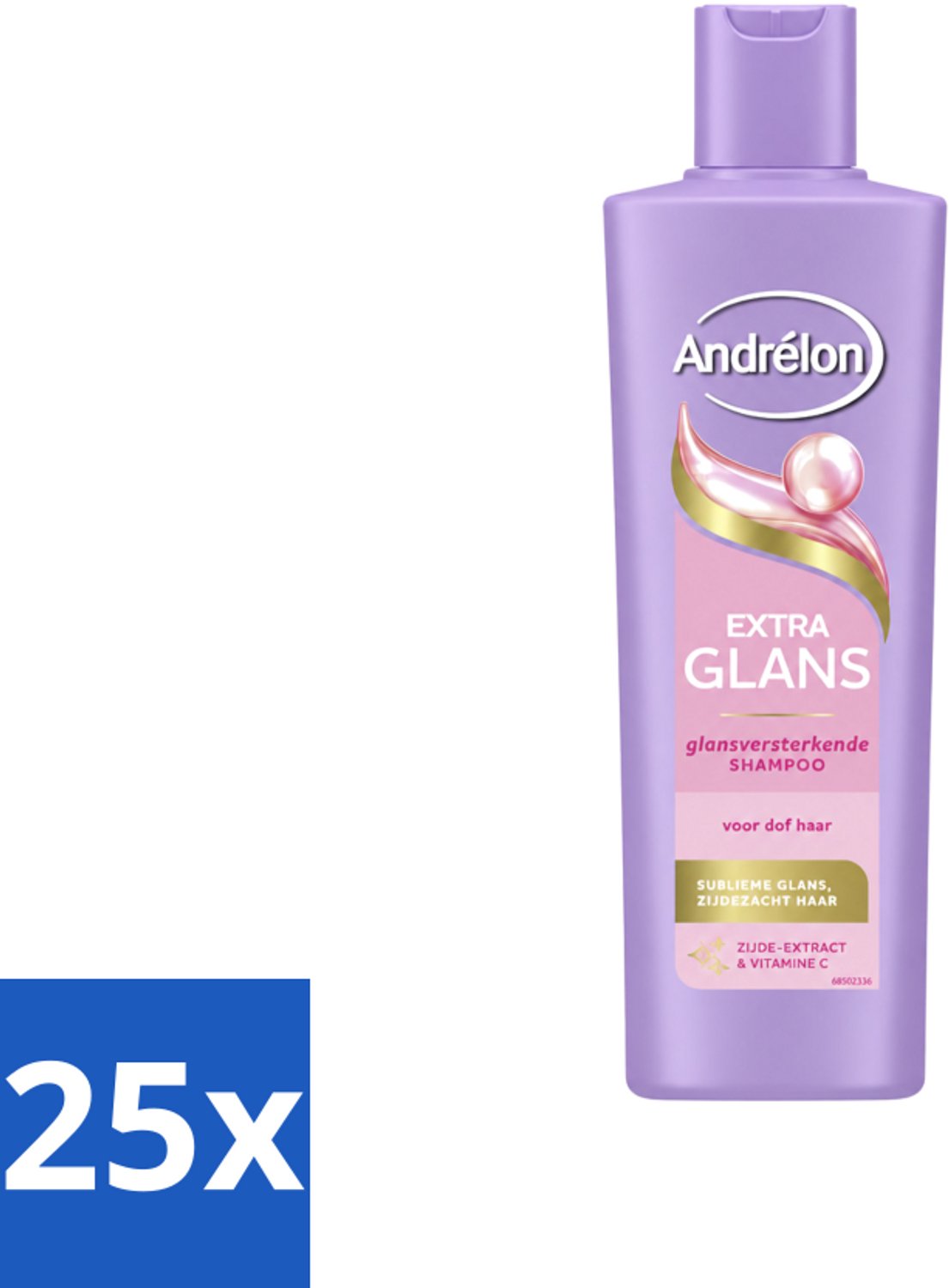 25 x Andrélon – Shampoo – Extra Glans – 250 ml - Voordeelverpakking - 25 stuks