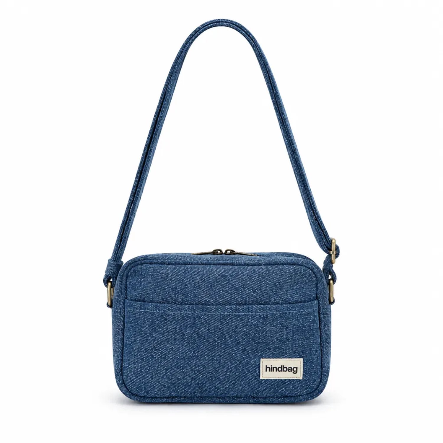 Hindbag schoudertas Nino denim blauw - biologisch katoen