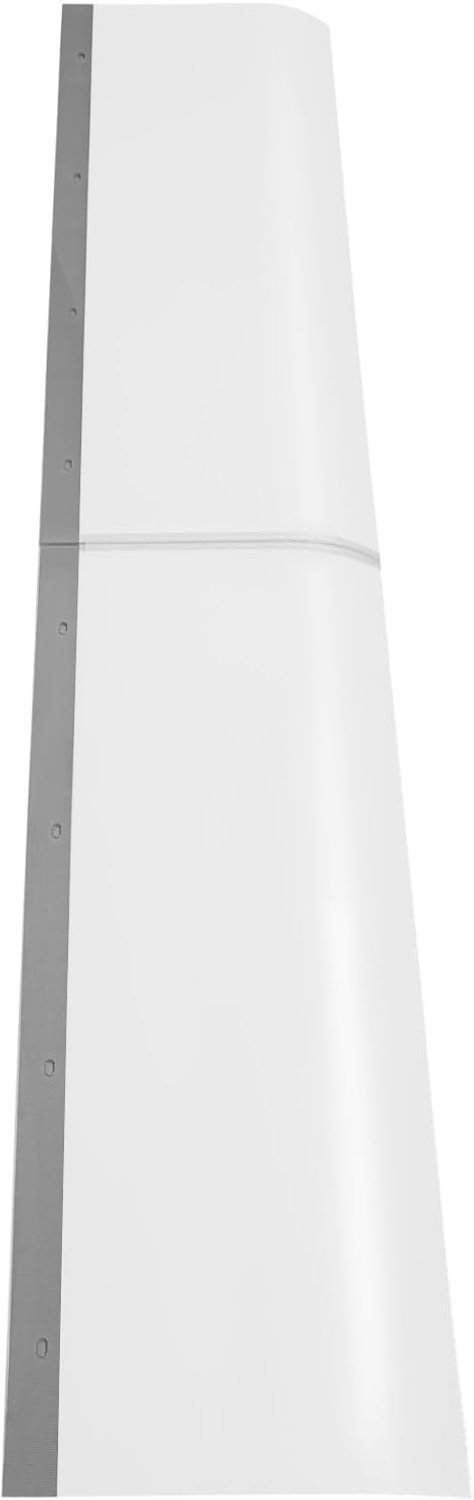 Moderne Transparante Splicing Strepen Transparante Regenhoes Vensterluifel Regenbescherming voor Balkon Voor Huisdeur Overkapping Caravan Buiten Zonder Boren Buiten Rechthoekig 200 x