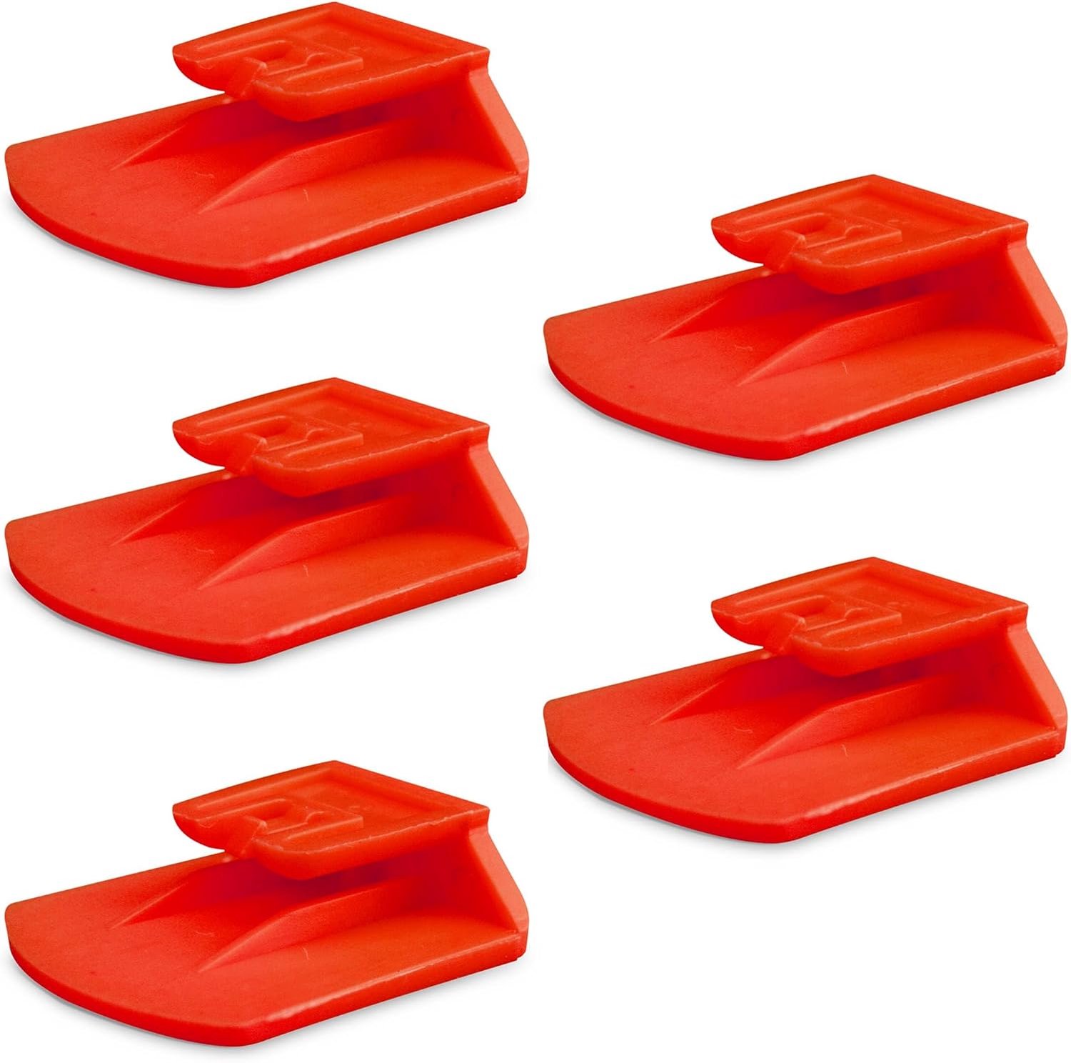 Set van 5 Clip Houders Compatibel met Telepass Slim en Compatibel met MooneyGo. Verkrijgbaar in 6 Kleuren (Rood)