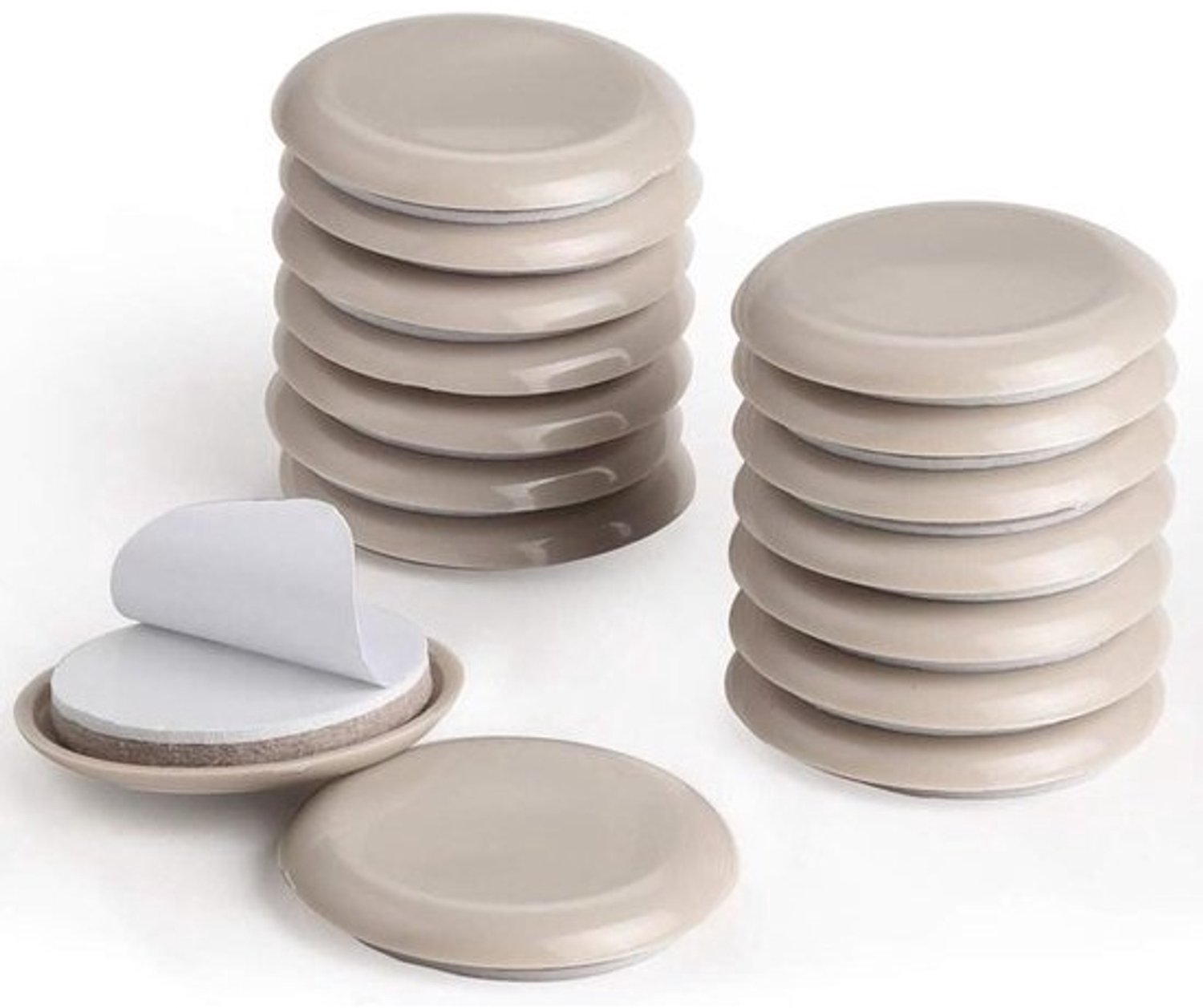 Ronde meubelschuivers - Vilten tapijtglijders - Meubels verplaatsen - Zelfklevend, duurzaam EVA - 54 mm 16 stuks