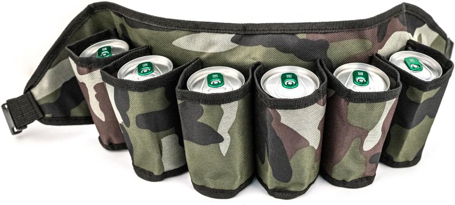 Bier en Drinken Riem Tas Taille Opbergtas Bierriem, Oxford Doek Bierriemhouder (Camouflage)