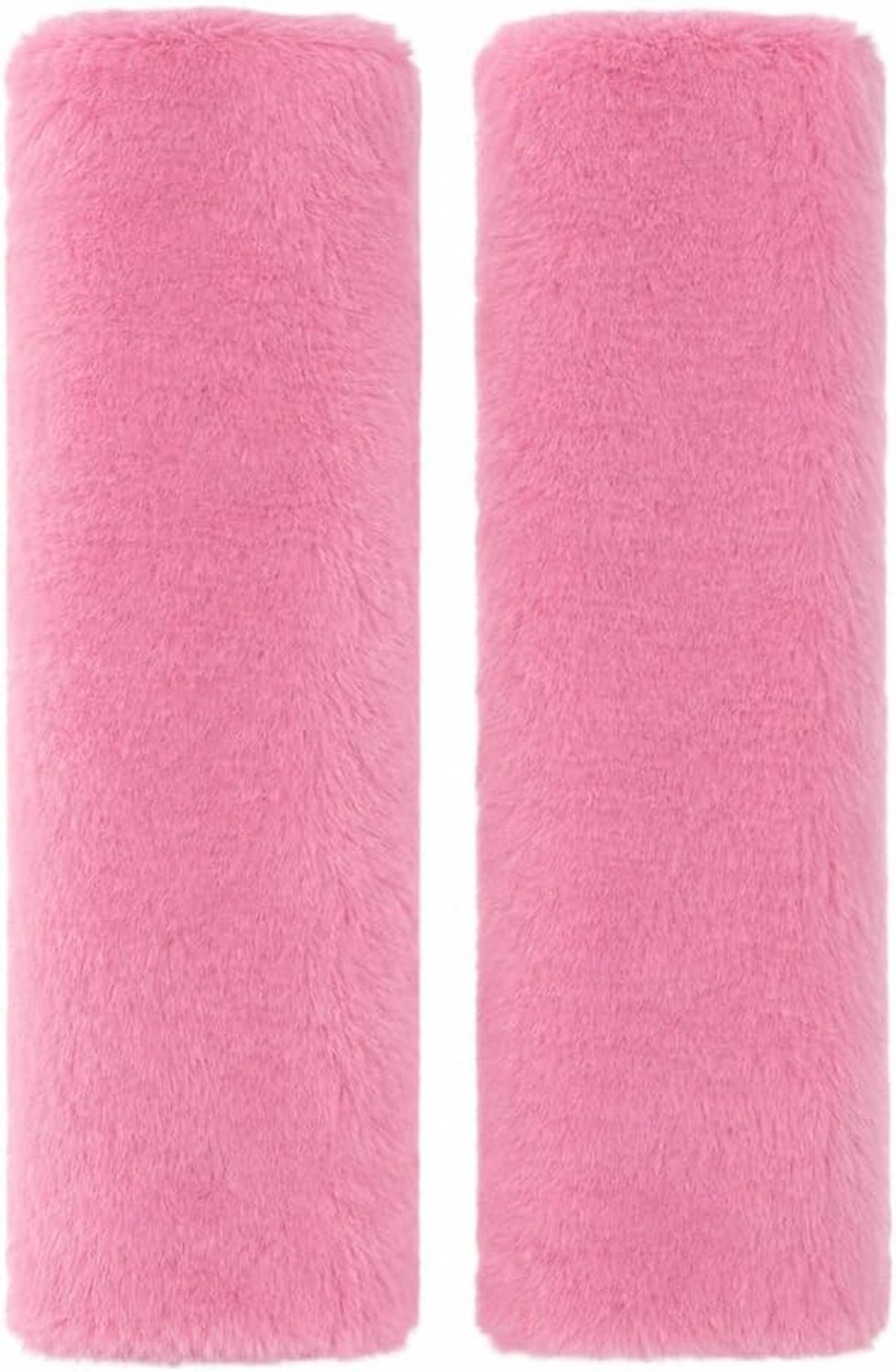 2 stuks gordelbeschermers auto, roze gordel faux konijn - Homevero
