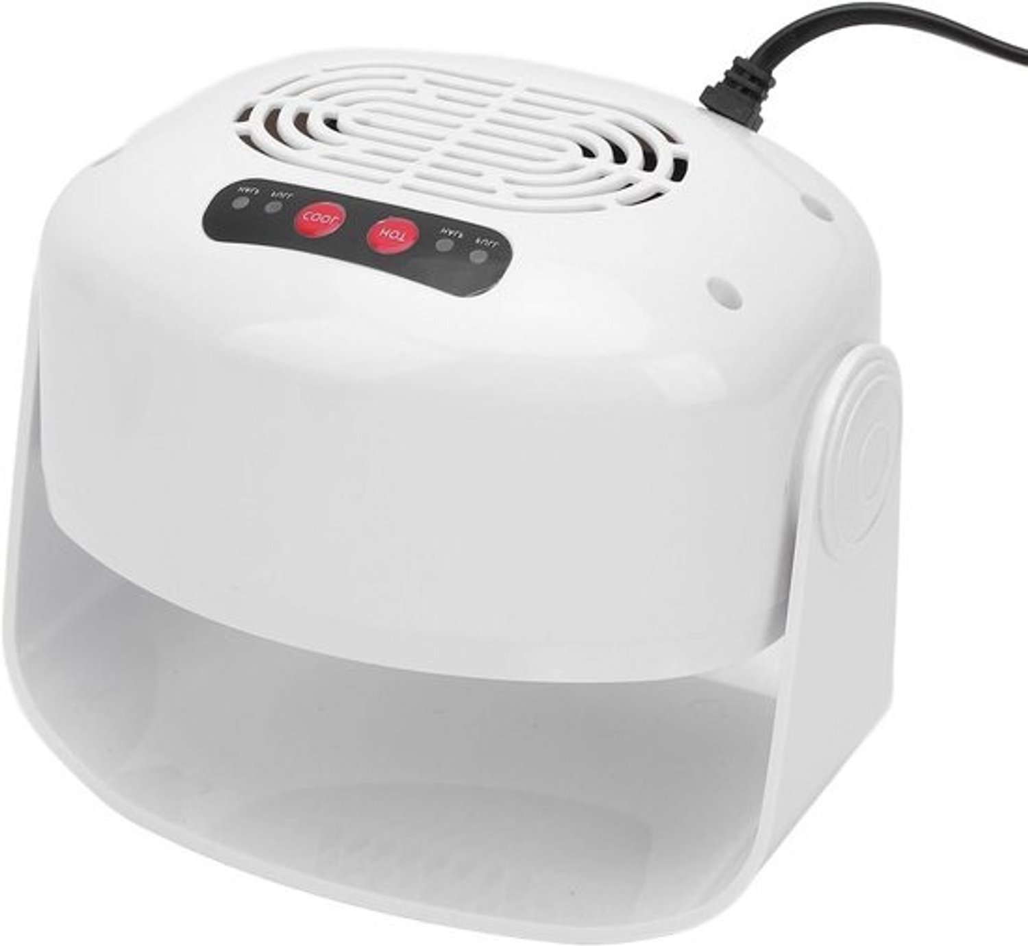 Nageldroogventilator - Nagelföhn - Nagels snel drogen - Warme of koele lucht - 600W vermogen - Wit