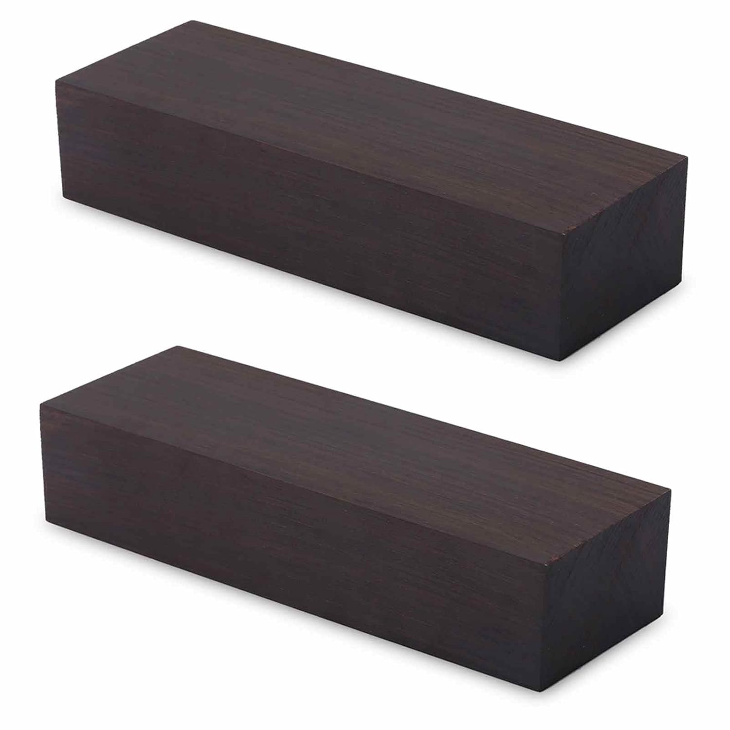 Houten Blokken, Gemaakt van Dicht Ebbenhout met Diepzwarte Tint en Fijne Korrel, voor Inleg van Muziekinstrumenten en Houtbewerkingsprojecten 12x4x2,5cm