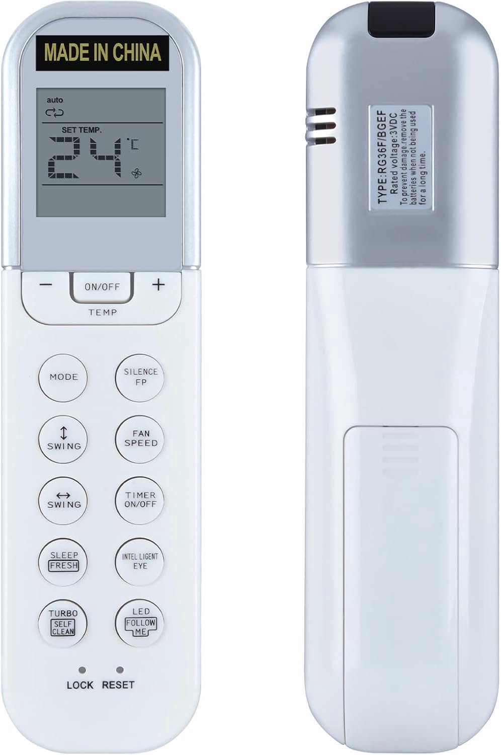 Vervangende afstandsbediening geschikt voor Midea airconditioning RG36B/BGE RG36F4/BGEF RG36D/BGEF RG36F/BGEF RG36F2/BGEF RG36F/BGE RG36A12/BGEF RG36A/BGEF RG36B/BGEF
