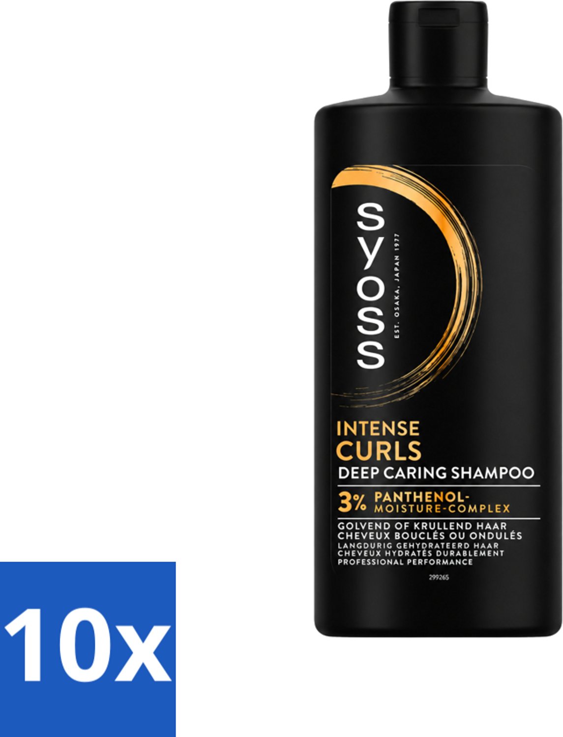 10 x SYOSS - Curls Intense - Shampoo - Langdurige Styling - 440ml - Voordeelverpakking - 10 stuks