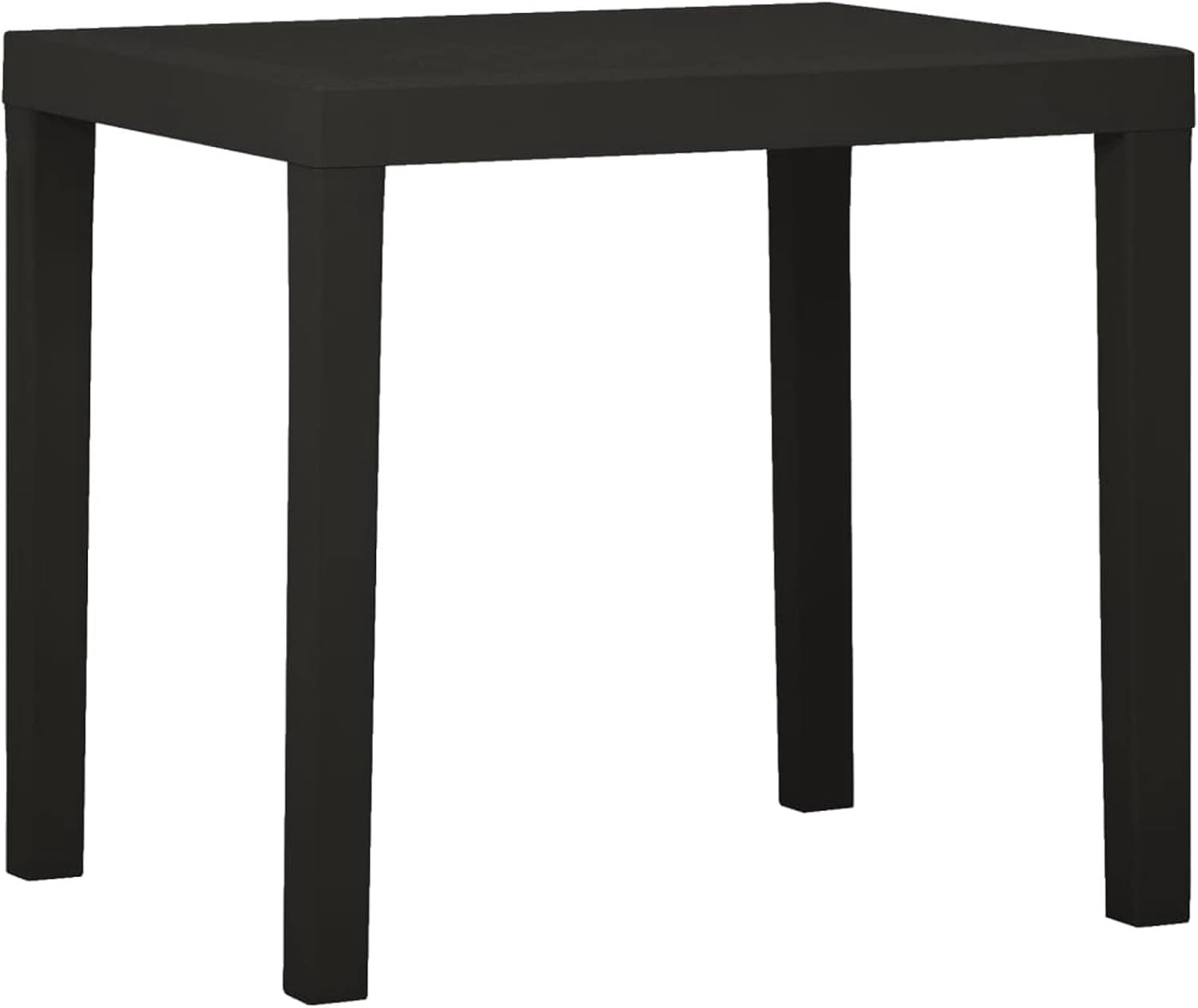 Antraciet 79 x 65 x 72 cm van kunststof, tuintafel, tafel voor buiten, tuintafel (SPU:315845)